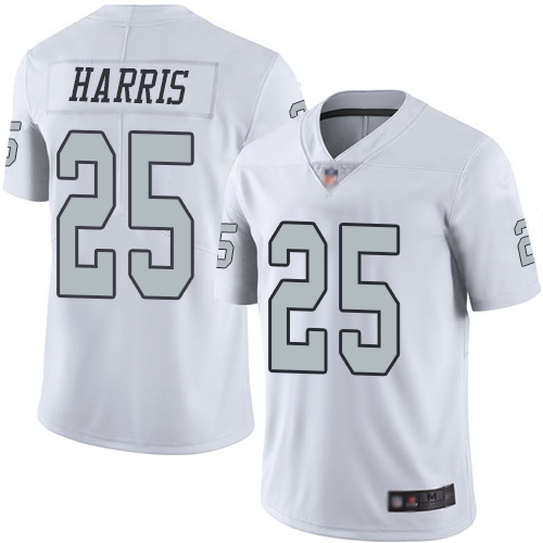 Men Oakland Raiders Limited White Erik Harris Jersey NFL Football 25 Rush Vapor Untouchable Jersey